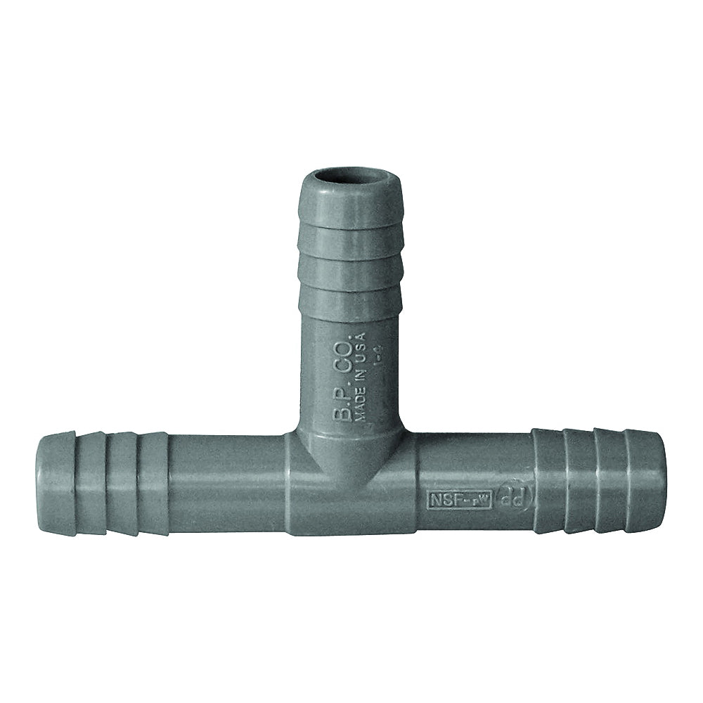 GENOVA 351405 Pipe Tee, 1/2 in, Insert, Polypropylene/PVC