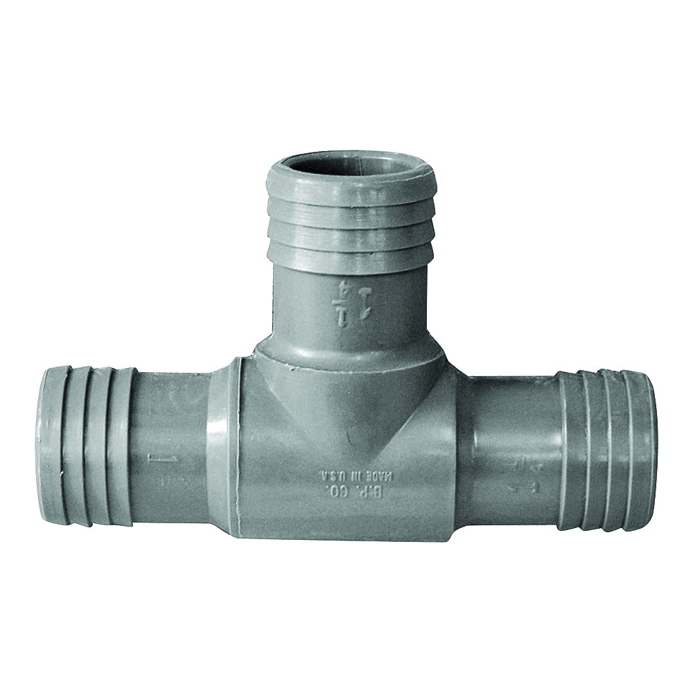 GENOVA 351414 Pipe Tee, 1-1/4 in, Insert, Polypropylene/PVC