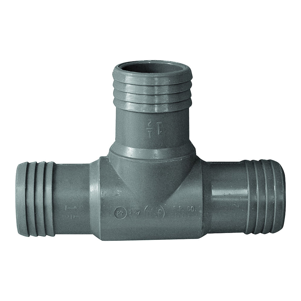 GENOVA 351415 Pipe Tee, 1-1/2 in, Insert, Polypropylene/PVC