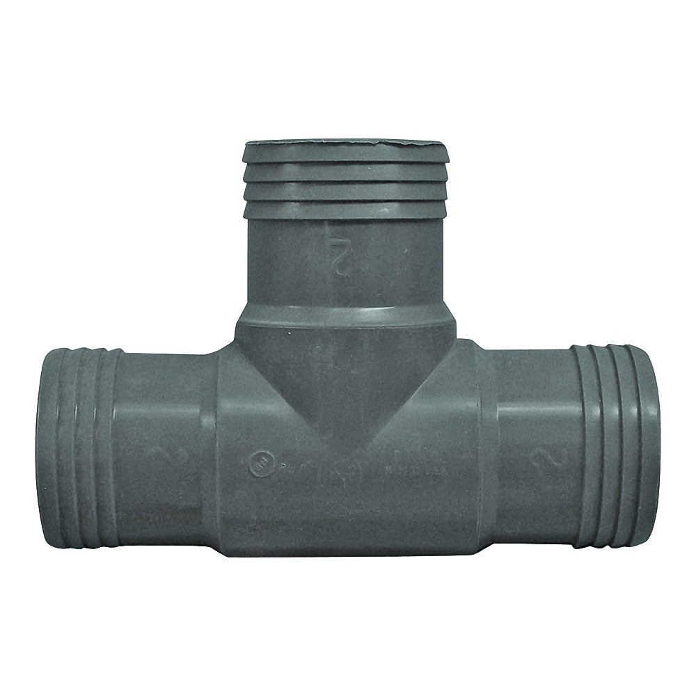GENOVA 351420 Pipe Tee, 2 in, Insert, Polypropylene/PVC