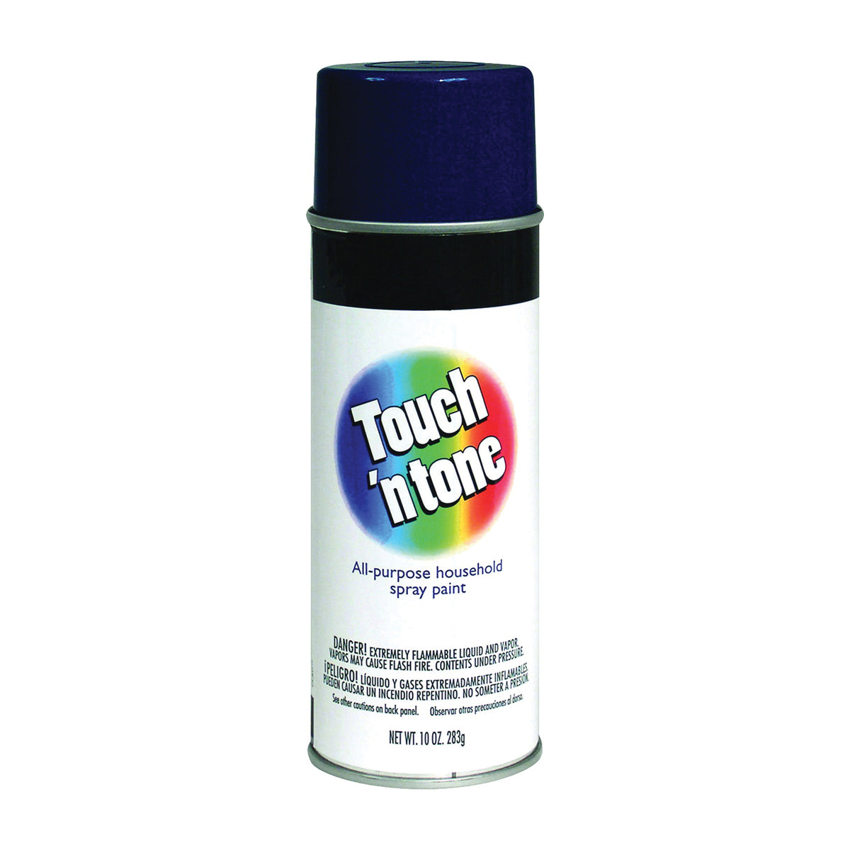 TOUCH 'N TONE 55290830 Spray Paint, Gloss, Dark Blue, 10 oz, Aerosol Can