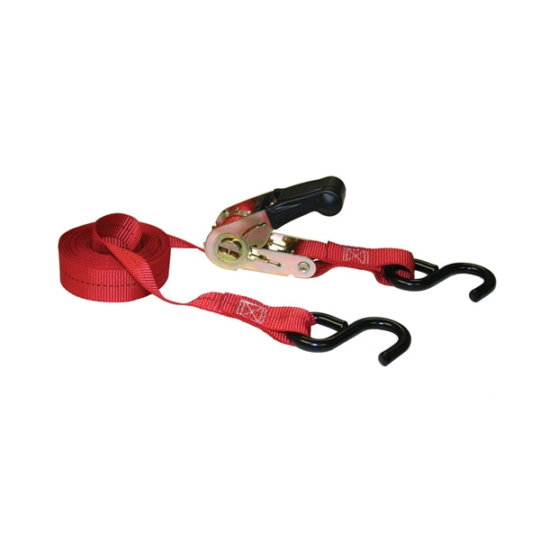 KEEPER 85513 Tie-Down, 1 in W, 13 ft L, Orange, 400 lb, S-Hook End Fitting