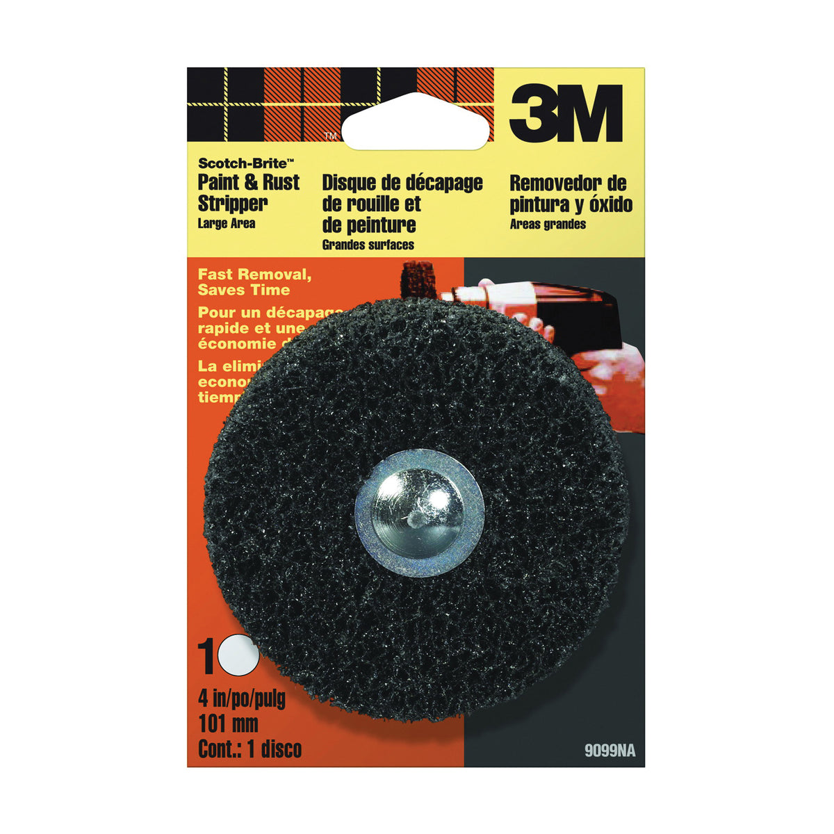 3M 9099 Paint and Rust Stripper Kit, 4 in Dia