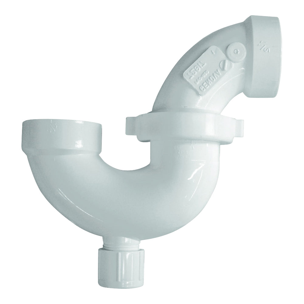 GENOVA 700 Series 78215 P-Trap with Union, 1-1/2 in, PVC, SCH 40 Schedule