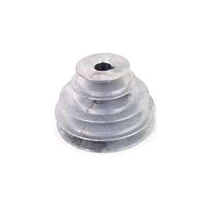 CDCO 141 5/8 V-Groove Pulley, 5/8 in Bore, 2 in OD, 1/2 in W x 11/32 in Thick Belt, Zinc