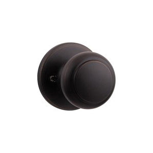 Kwikset 488CV 11P Dummy Door Knob, 2-3/16 in Dia Knob, Venetian Bronze