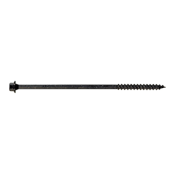 HILLMAN TimberTite Series 47813 Screw, 1/4 in Thread, Hex Drive, Steel, Ceramic, 50 PK