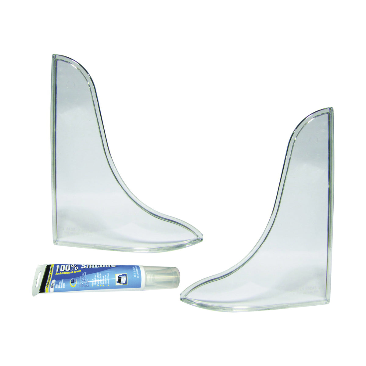 Keeney 5TT-UC Splash Guard, 9.2 in W, 11 in H, Polycarbonate, Ultra Clear