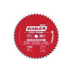 Diablo D0748A Circular Saw Blade, 7-1/4 in Dia, 5/8 in Arbor, 48-Teeth, Carbide Cutting Edge