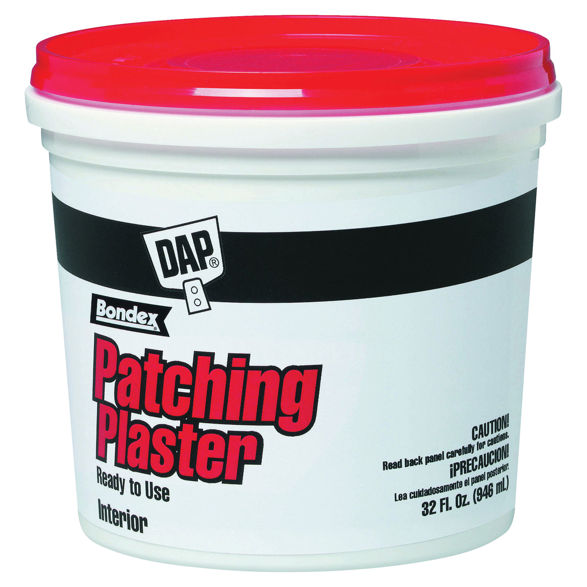 DAP 52084 Patching Plaster, Paste, Slight, White, 1 qt Tub