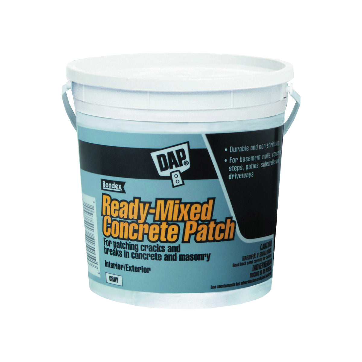 DAP Bondex 31090 Concrete Patch, Gray, 1 gal Pail