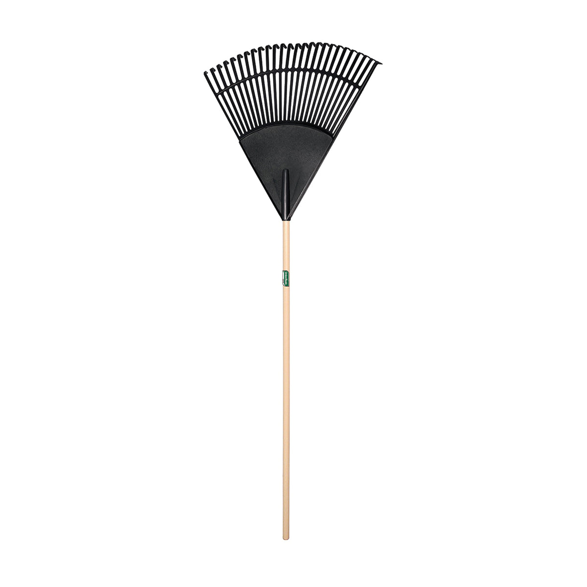 UnionTools 64309 Leaf Rake, Polypropylene Tine, 26-Tine, Hardwood Handle, 48 in L Handle