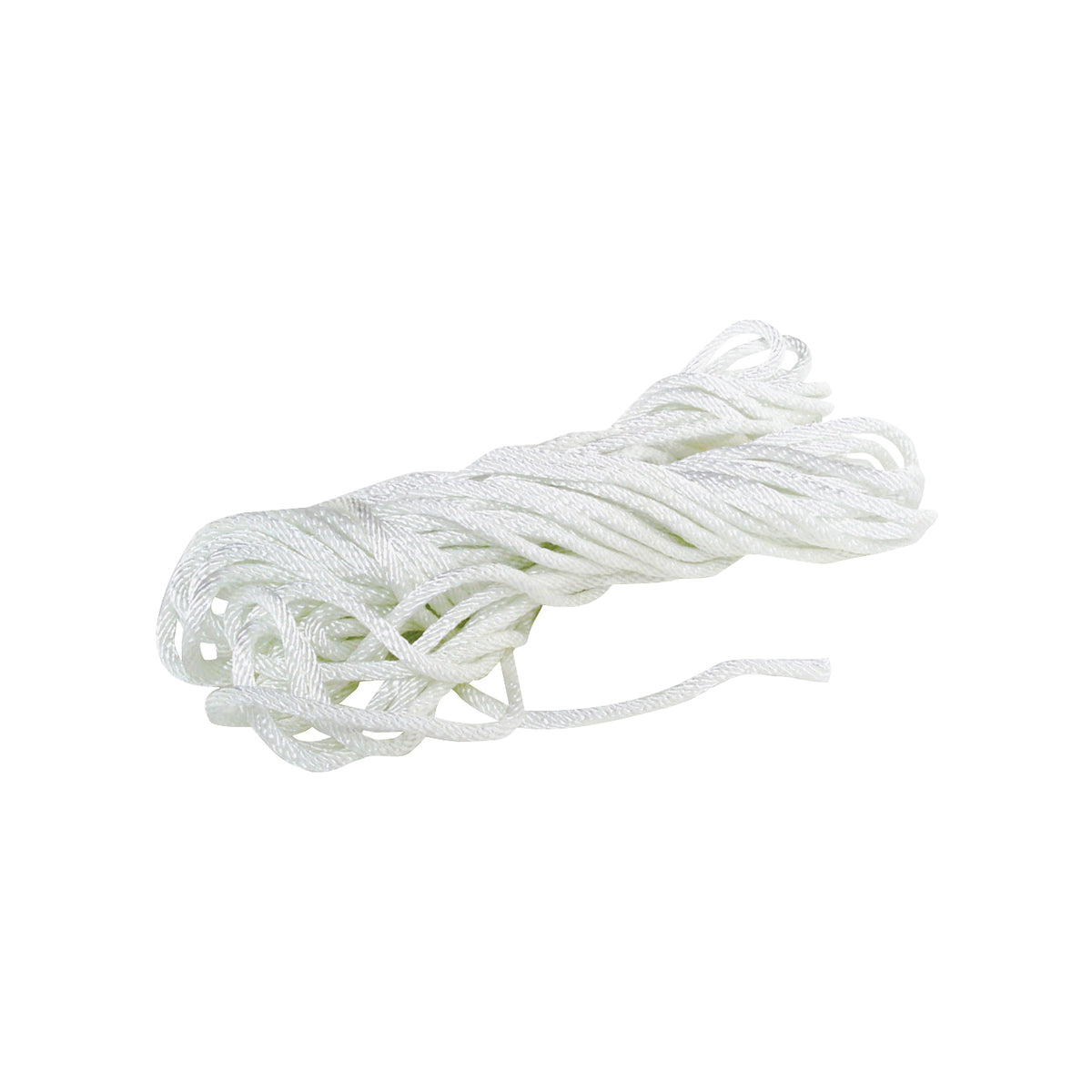 Wellington 16350 Rope, 3/16 in Dia, 50 ft L, #6, 44 lb Working Load, Nylon, White