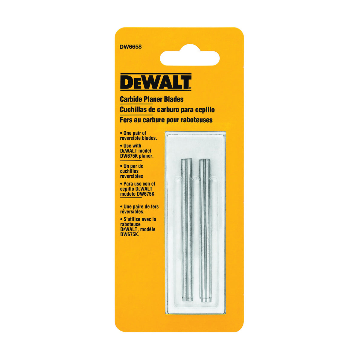 DeWALT DW6658 Planer Blade, HSS