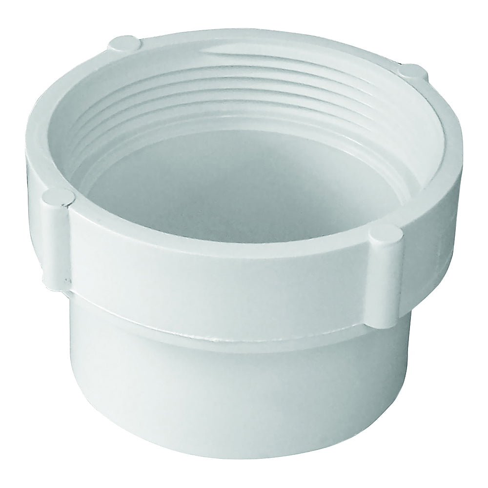 GENOVA 41639 Fitting Cleanout Body, 4 in, Spigot x FIP, PVC, SCH 40 Schedule