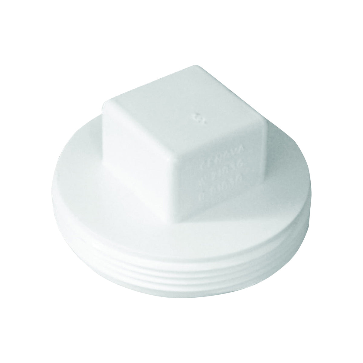 GENOVA 41830/S Plug, 3 in, MIP, Styrene, White