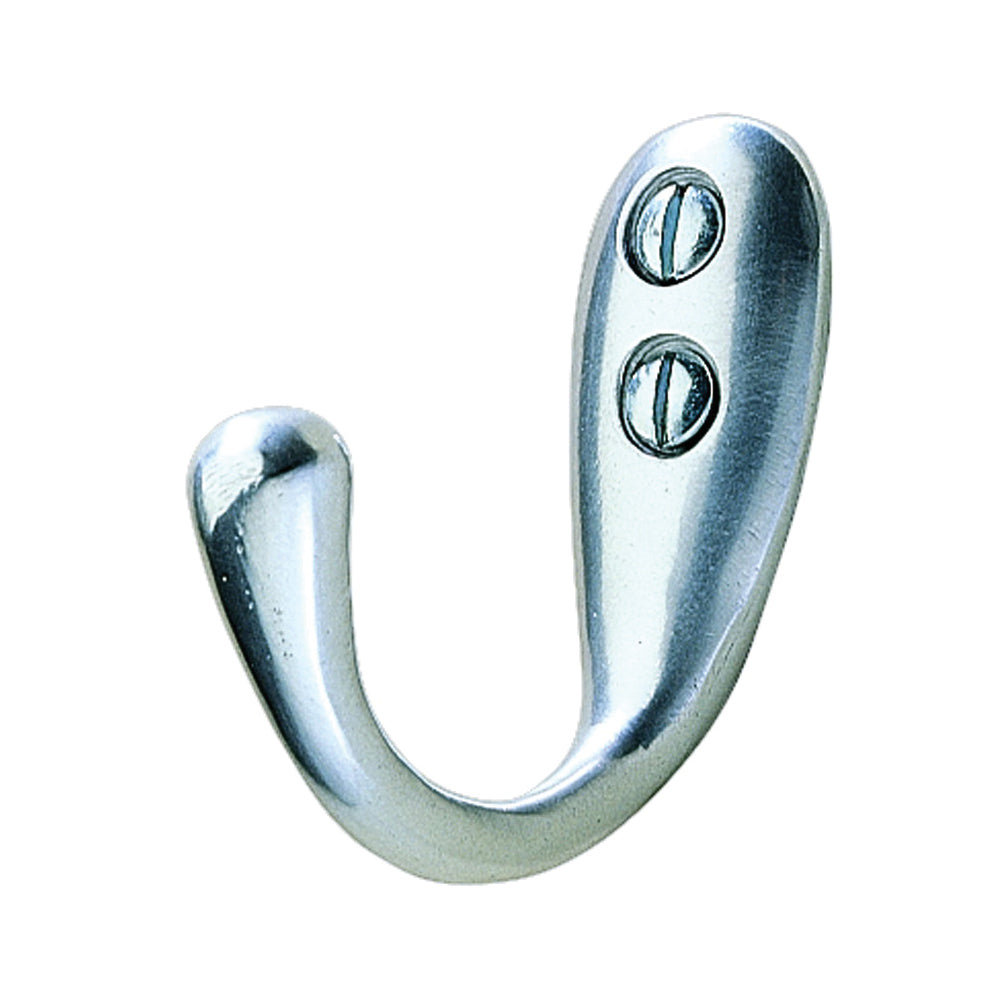 iDESIGN 95100 Robe Hook, 1-Hook, Aluminum, Brushed Nickel