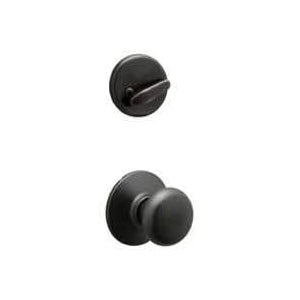 Schlage F Series F59PLY716 Interior Pack, Aged Bronze, Knob Handle, 1-5/8 to 2 in Thick Door