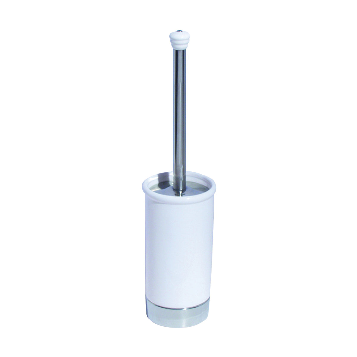 iDESIGN York 95621 Toilet Bowl Brush, 17-1/2 in OAL, White Handle