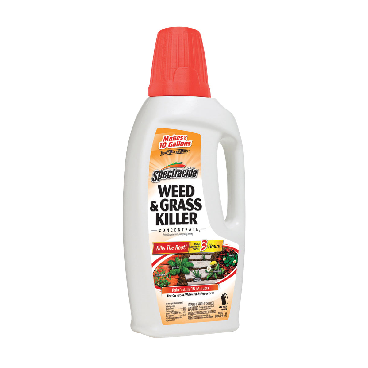Spectracide HG-96390 Weed and Grass Killer, Liquid, Amber, 30 oz Bottle