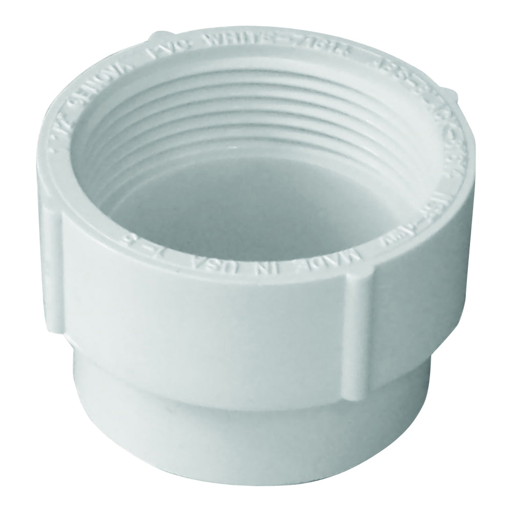 GENOVA 71639 Fitting Cleanout Body, 4 in, Spigot x FIP, PVC, SCH 40 Schedule