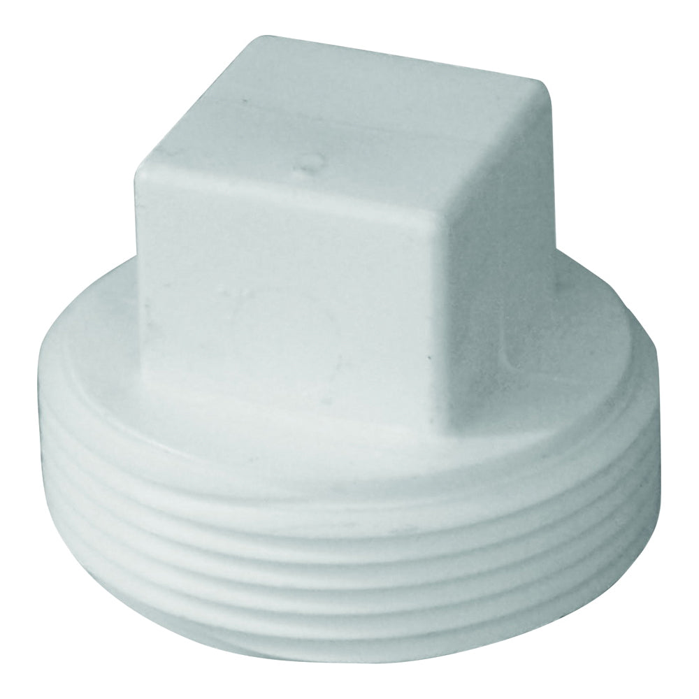 GENOVA 71840 Plug, 4 in, MIP, PVC, SCH 40 Schedule
