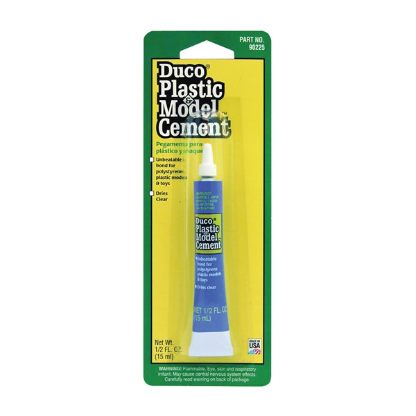 Devcon 90225 Plastic and Model Cement, Clear, 0.5 oz Tube