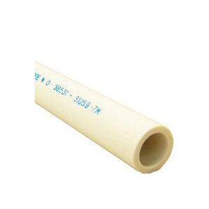 GENOVA 300057 Pipe, 1/2 in, 20 ft L, SCH 40 Schedule, White