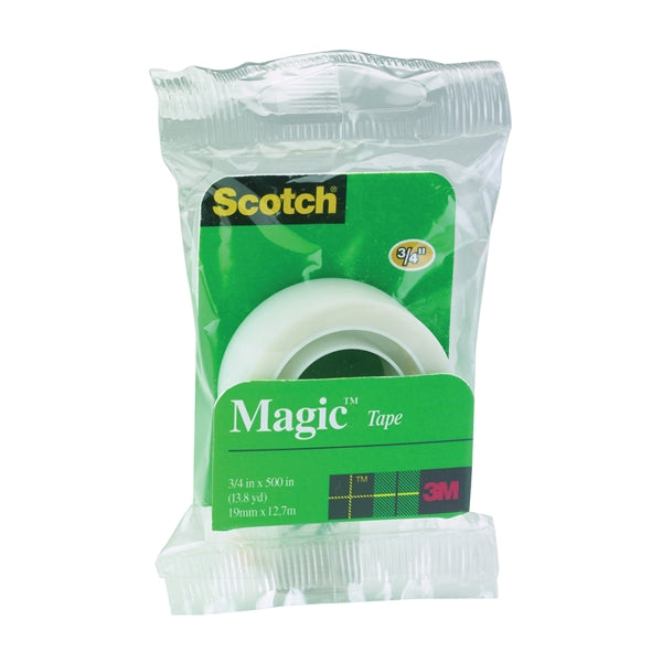 Scotch Venture Tape 205 Filament Tape, 500 in L, 3/4 in W, Polypropylene Backing, Clear