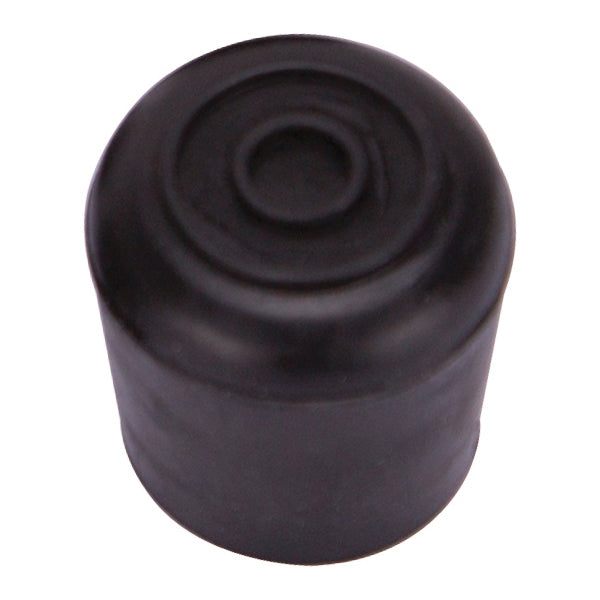 ProSource FE-50638-B Furniture Leg Tip, Round, Rubber, Black, 1-1/4 in Dia, 1.7 in H