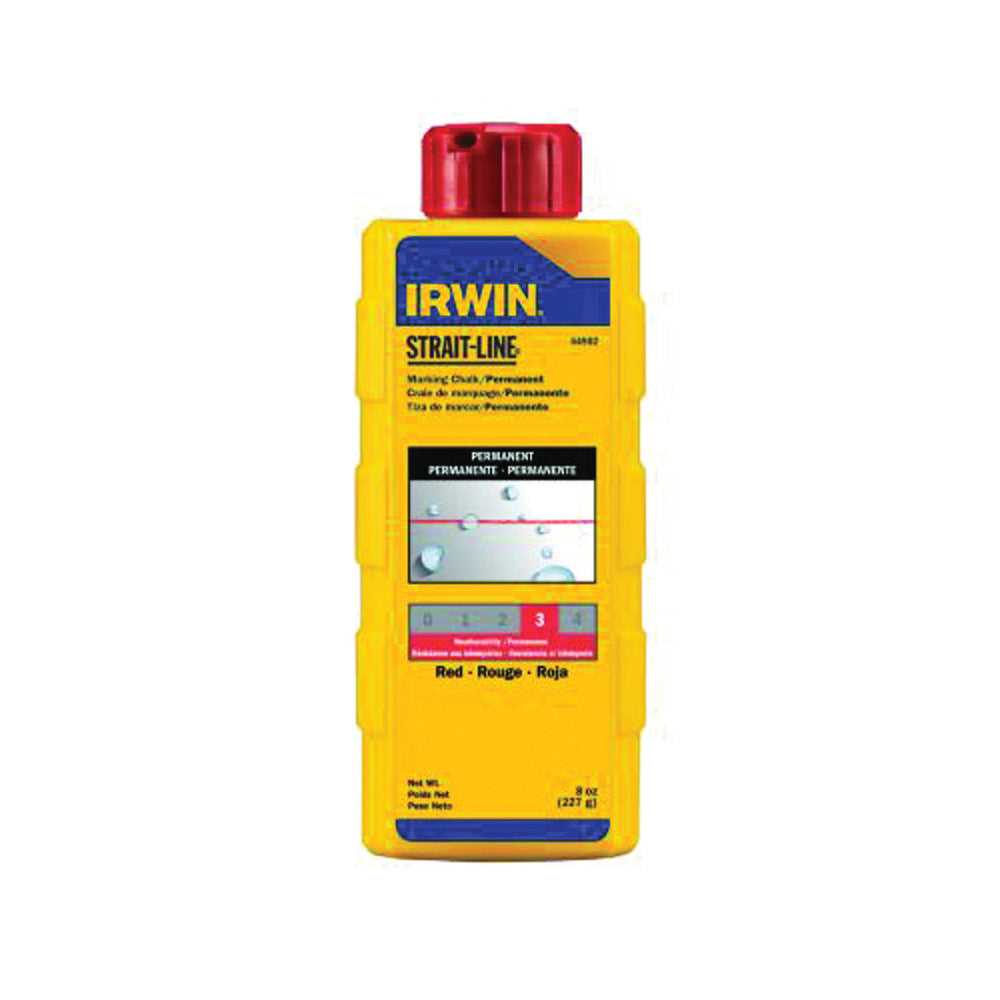 IRWIN 64902 Marking Chalk Refill, Red, Permanent