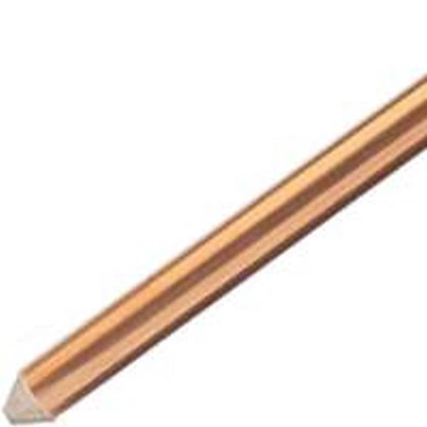 nVent ERICO 615880UPC Grounding Rod, 5/8 in Dia Nominal, 8 ft L, Steel