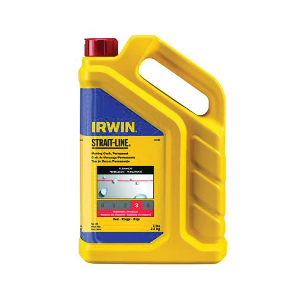 IRWIN 65102 Marking Chalk Refill, Red, Permanent