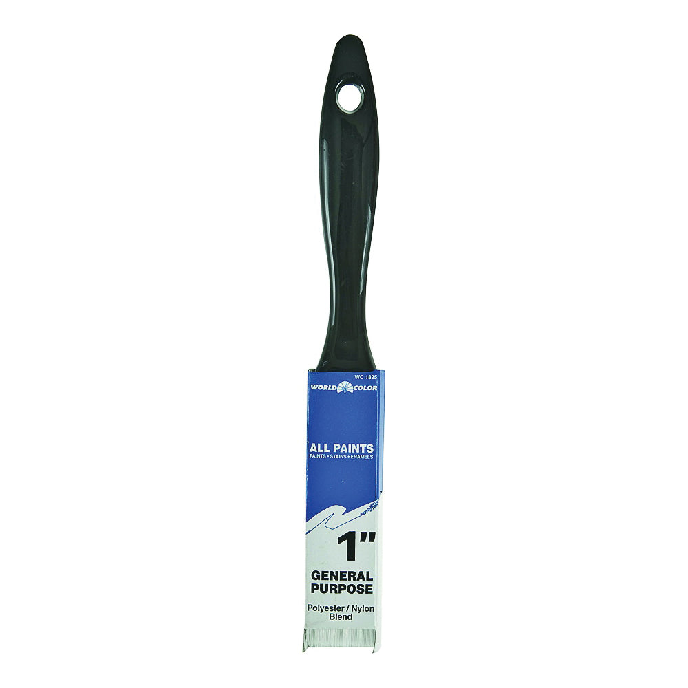 Linzer 1825-1 Paint Brush, 1 in W, 2-1/4 in L Bristle, Nylon/Polyester Bristle, Varnish Handle
