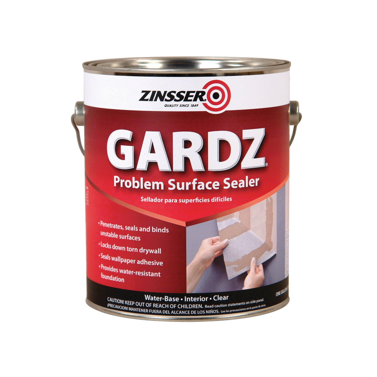 ZINSSER Gardz 02301 Problem Surface Sealer, Acoustic/Texture, Clear, 1 gal, Can