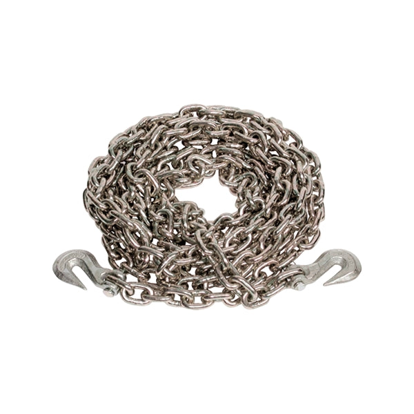 ANCRA 49958-38-20 Transport Chain Assembly with Clevis Hook, 3/8 in, 20 ft L, 5400 lb Working Load, 43 Grade