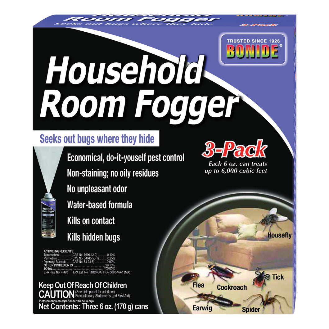 Bonide 683 Household Room Fogger, 6000 cu-ft Coverage Area, Clear