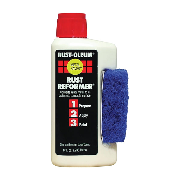 RUST-OLEUM STOPS RUST 7830730 Rust Reformer, Liquid, Solvent-Like, Clear, 8 oz
