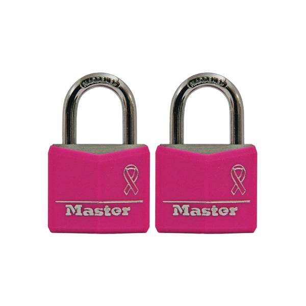 Master Lock 136T Padlock, Keyed Alike Key, 3/16 in Dia Shackle, Steel Shackle, Aluminum Body, 1-3/16 in W Body