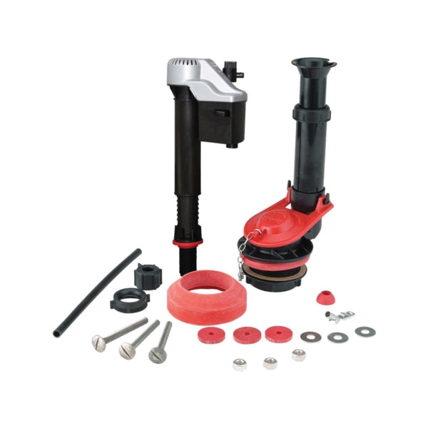 Korky 4010MP/PK Toilet Repair Kit, Plastic/Rubber, Black/Red, For: Fix Leaking, Noisy or Running Toilet in 1 Trip