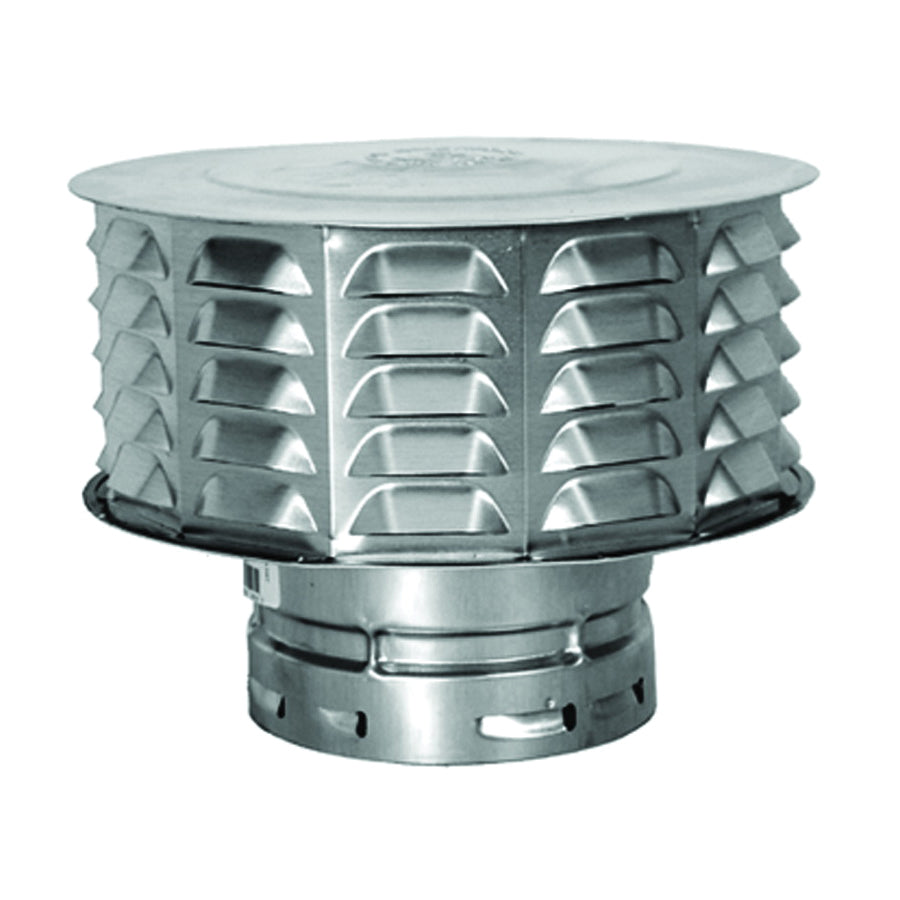 AmeriVent 4ECW Snap Lock Vent Cap, 4 in Connection