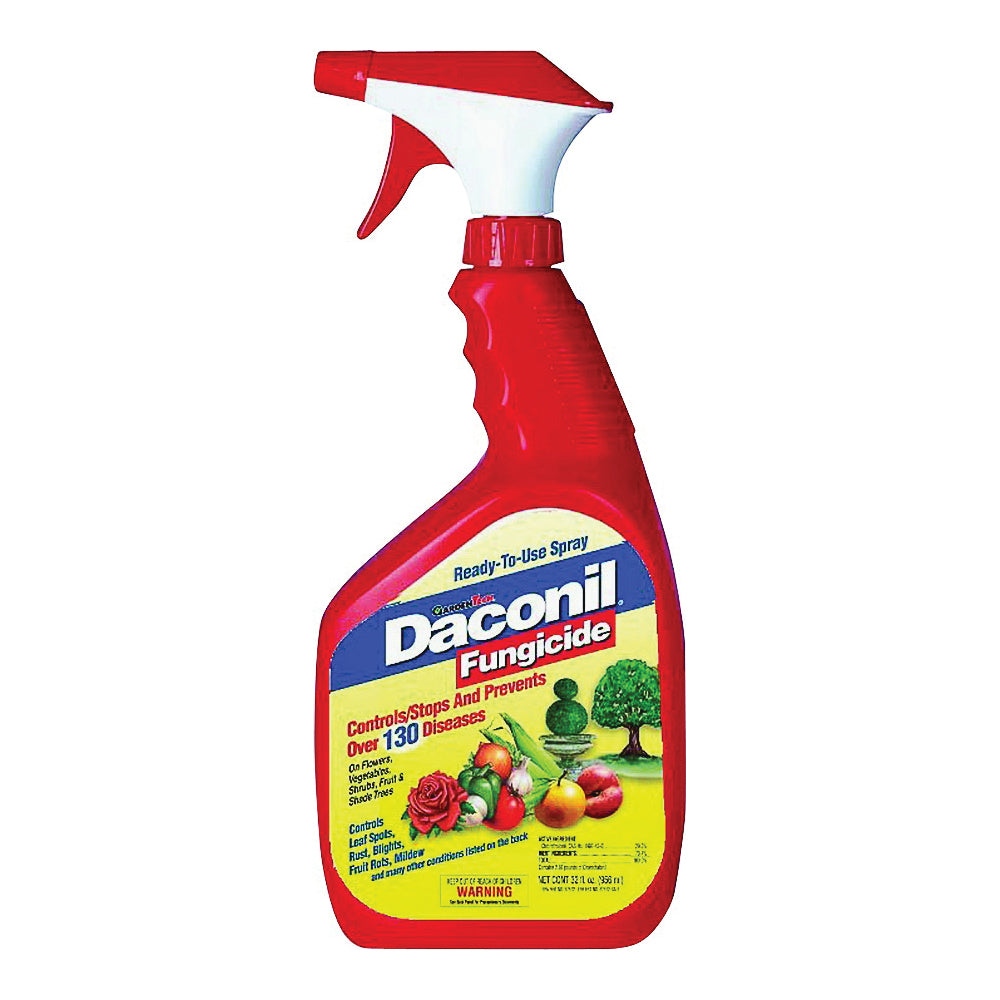 Daconil 100526105 Fungicide, Liquid, Tan, 32 oz Bottle