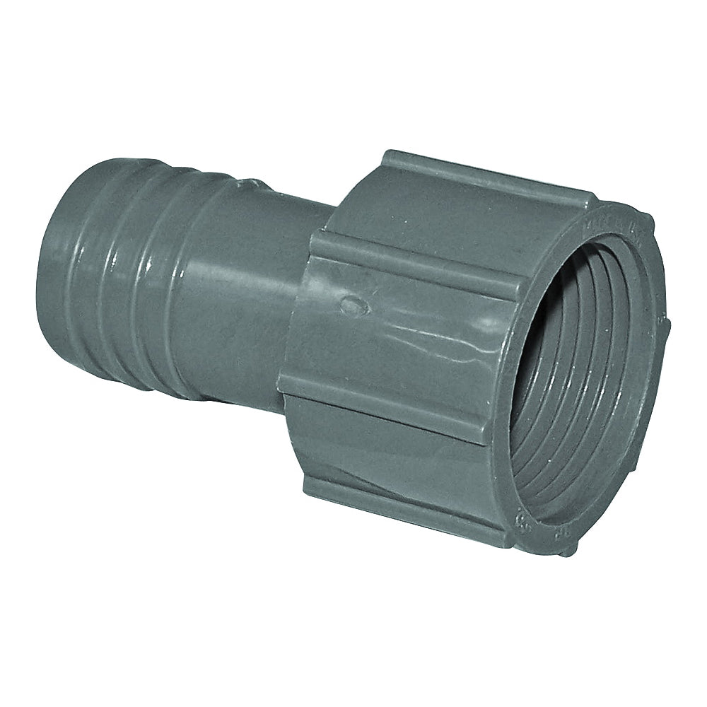 GENOVA 350310 Adapter, 1 in, Insert x FIP, Polypropylene/PVC