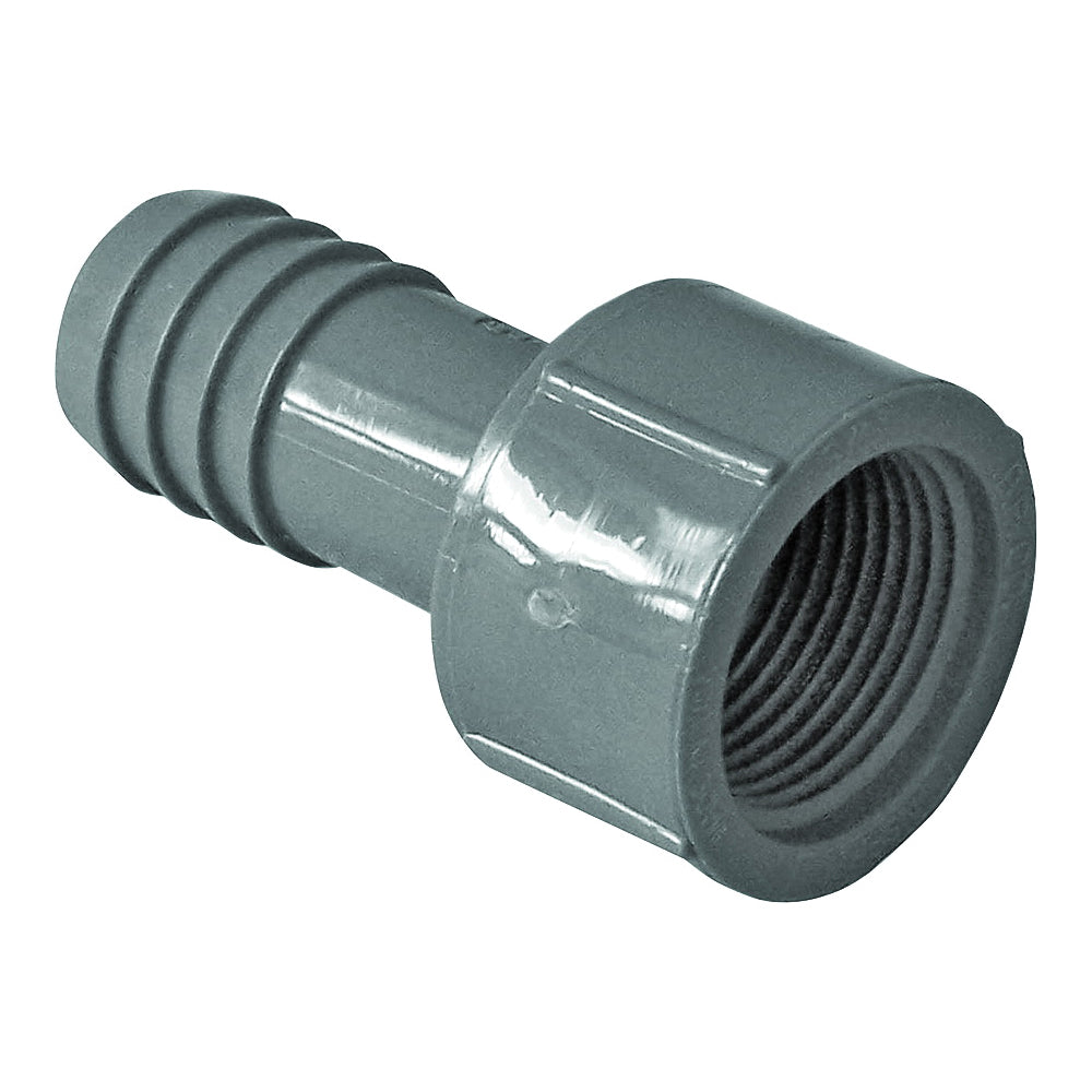 GENOVA 350307 Adapter, 3/4 in, Insert x FIP, Polypropylene/PVC
