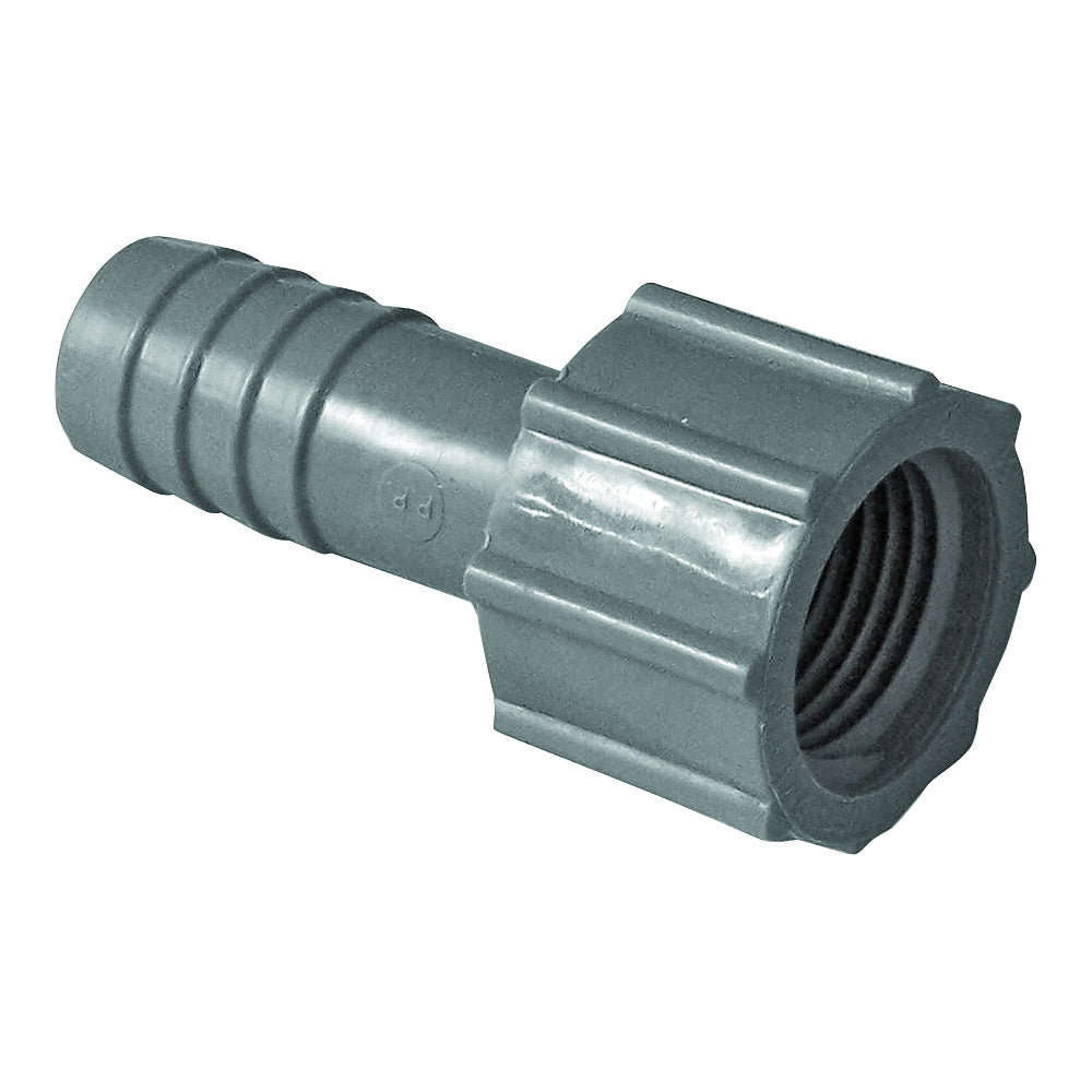 GENOVA 350305 Adapter, 1/2 in, Insert x FIP, Polypropylene/PVC