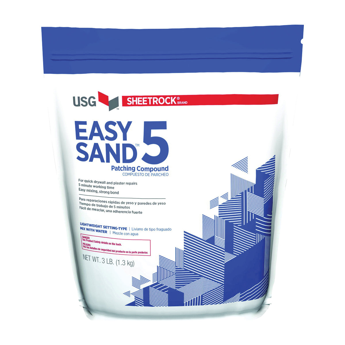 USG Easy Sand 384024 Joint Compound, Powder, Natural, 3 lb