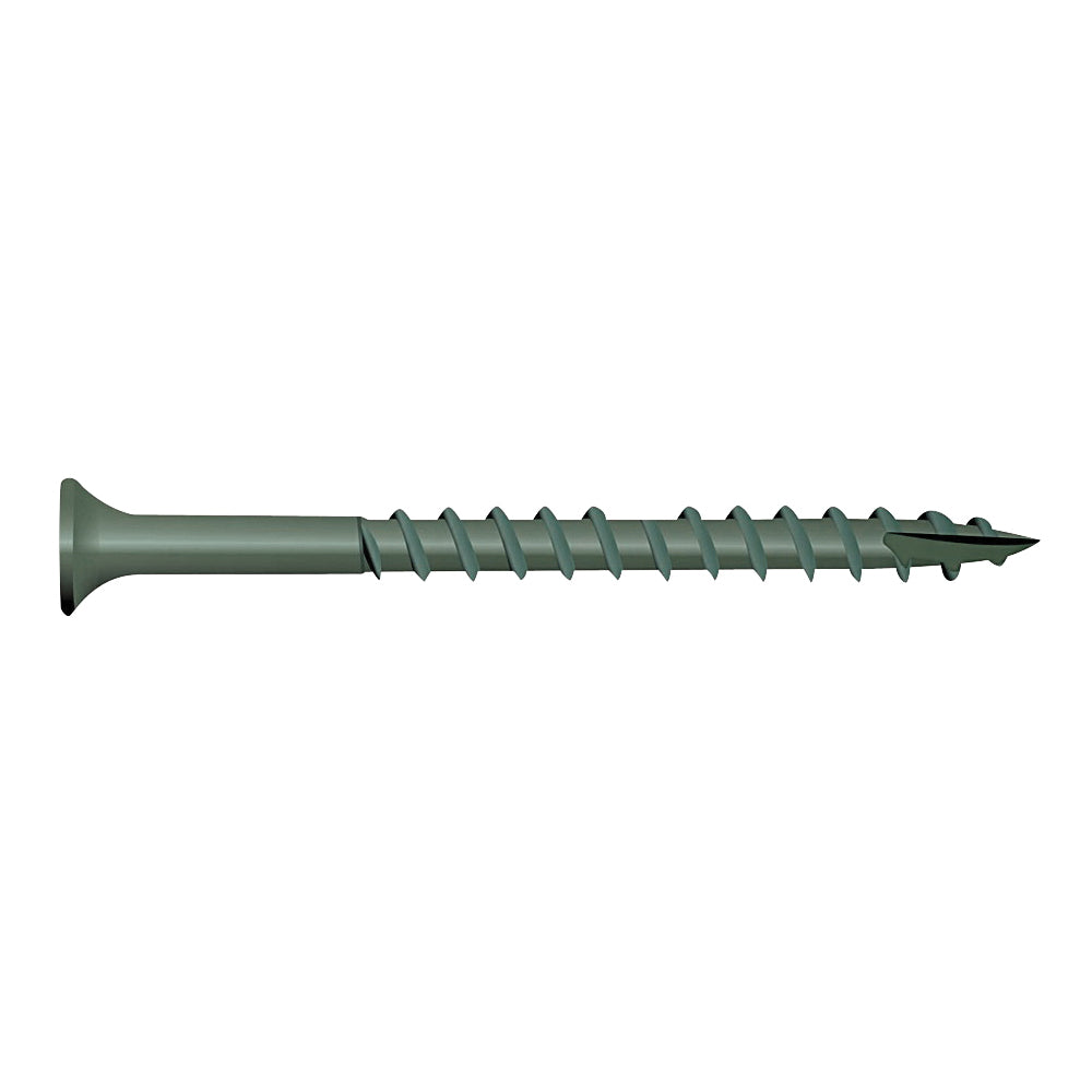 CAMO 0341150 Deck Screw, #9 Thread, 2-1/2 in L, Bugle Head, Star Drive, Type 17 Slash Point, Carbon Steel