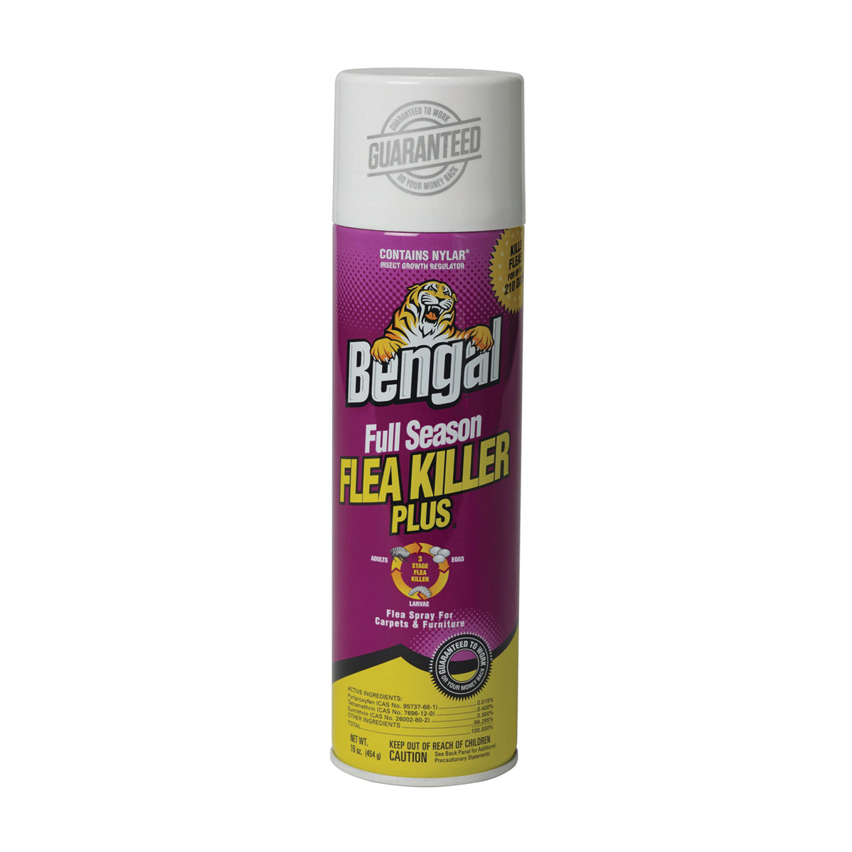 Bengal 92445 Flea Killer, Liquid, Spray Application, 16 oz Aerosol Can