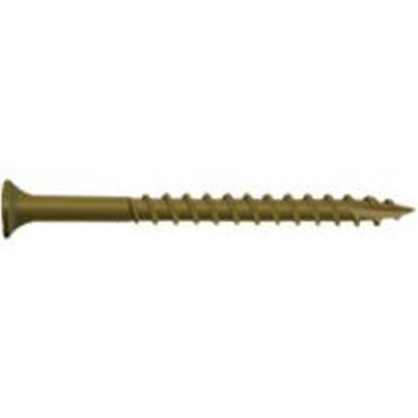 CAMO 0356070 Deck Screw, #7 Thread, 1-1/4 in L, Bugle Head, Star Drive, Type 17 Slash Point, Carbon Steel