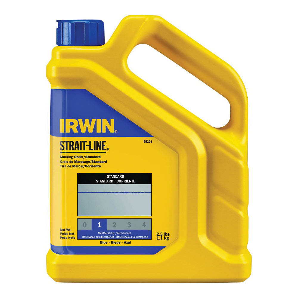 IRWIN 65201 Marking Chalk Refill, Blue, Temporary